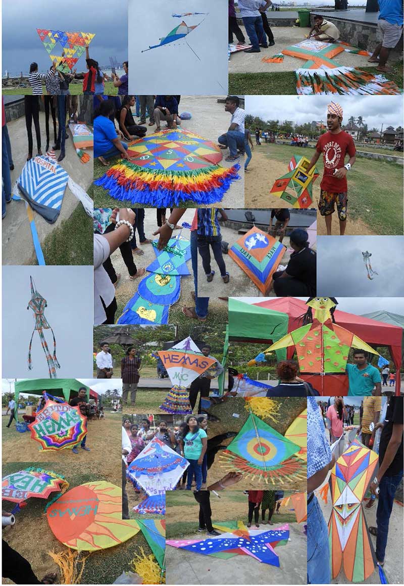 Hemas Hospital Wattala recently organized a kite festival ‘Let’s fly 2017’ for the staff members to drive employee engagement and to create a platform for them to showcase their creative skills. The event which took place at Crow Island was open to staff and their children between ages of 10 and 15 where the different departments competed for five titles: ‘Most Creative Kite’, ‘The Biggest Kite’, ‘Most Colourful Kite’ and the ‘Best Hemas-themed Kite’.
