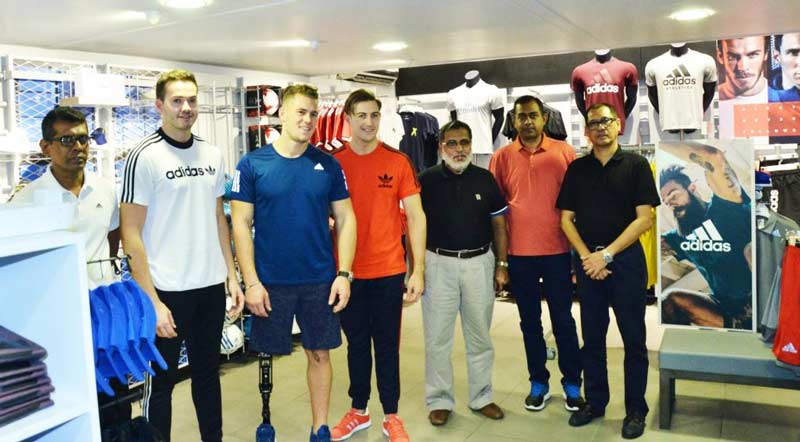Wijzerplaat Bad Arena Mr.England visits the Adidas flagship store at Racecourse Colombo - Ceylon  Business Reporter