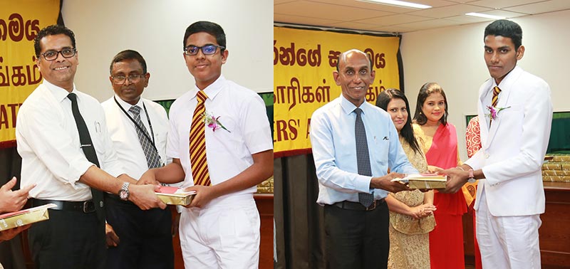 Chairman and CEO/GM of People’s Bank awards the children of People’s Bank Officers Association, who have excelled in the recently-concluded at Grade 5, G.C.E (O/L) and G.C.E (A/L). 