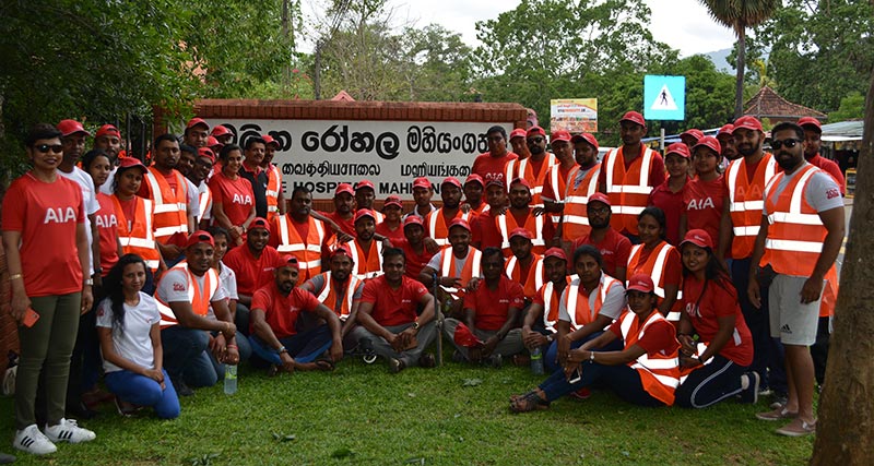 AIA staff brightens 50-year-old base hospital in Mahiyanganaya 