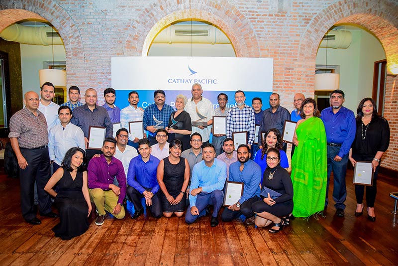 Cathay Pacific Sri Lanka Felicities Top Passenger and Cargo Agents at Awards Night