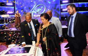 (Left to Right) Ariyaseela Wickramanayake (Chairman - Master Divers (Pvt) Ltd and W A Tucker) and his wife, Akmal Wickramanayake (Director Operations at Master Divers (Pvt) Ltd), Toshan Wickramanayake (Executive Director - Master Divers (Pvt) Ltd) 