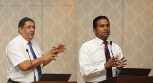 EY Sri Lanka Financial Accounting Advisory services Partner/Principal Rajith Perera and EY Sri Lanka & Maldives Head of Assurance Partner Manil Jayesinghe