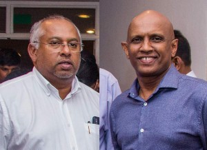 From left DIMO Group CEO Gahanath Pandithage and DIMO Director Wijith Pushpawela