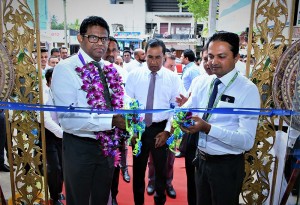Managing Director/CEO of HNB Finance Chaminda Prabhath at the opening of the relocated Gamapaha office premises