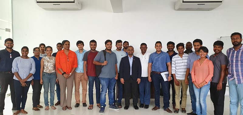 Participants and organizers of the  Spiaralation program with Sujit Christy, Director, Layers-7 Seguro Consultoria Private Limited