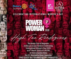 ‘Power Woman’ from Rotary Negombo set for 8th March with drawing over 5,000 Women