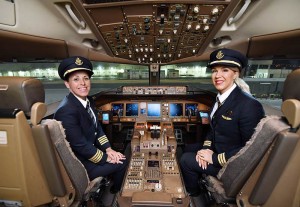 Captain Ellen Roz and First Officer Heidi McDiarmid operate multi-stop cargo flights ahead of International Womens Day.