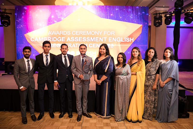 Platinum award winner – ESOL College International team with Nishani Perera -Account Relationship & Business Development Manager – British Council Sri Lanka