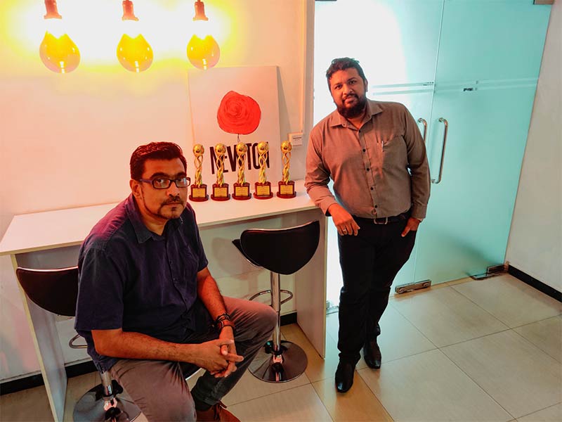 Rushain Rodrigo, Creative Director at Newton Lanka with Reshad Mohideen, Director at Newton Lanka (Left to Right)