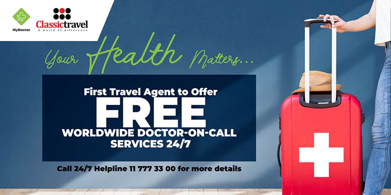 Classic Travel, the first Travel Agent to introduce e-healthcare facility through                               ‘MyDoctor’ app to ensure traveller health and safety