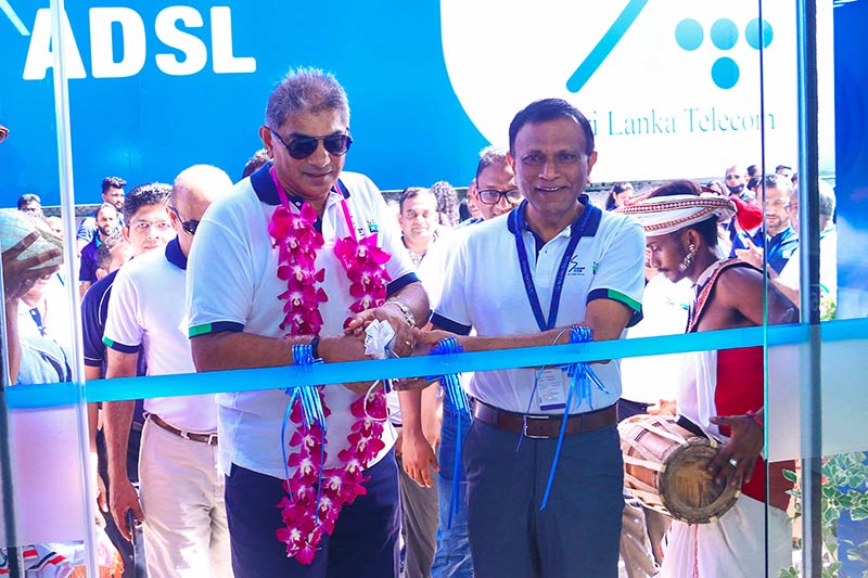 From left :Mr. Rohan Fernando - Chairman of SLT Group and , Mr. Lalith Seneviratne –Director & Group Chief Executive Officer at the opening ceremony 