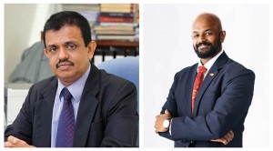 Left - D. Kumaratunge, Director - Payments and Settlements, Central Bank of Sri LankaRight - Rajesh Mani, Country Manager, Sri Lanka & Maldives, Mastercard.