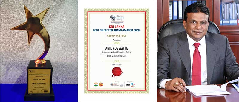 LITRO GAS RECEIVES GLOBAL RECOGNITION AS THEIR CHAIRMAN IS AWARDED ‘CEO OF THE YEAR’ TITLE AT SRI LANKA BEST EMPLOYER BRAND AWARDS 2020 HOSTED BY WORLD HRD CONGRESS