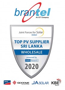 Brantel Lanka certified ‘Top PV Supplier in Sri Lanka 2020’ by leading global body