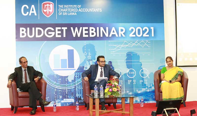 Deputy Commissioner General of Inland Revenue (Tax Policy & International Affairs) Mr. D R S Hapuarachchi, and Partner of KPMG Ms. Shamila Jayasekara sharing their views during the panel session which was moderated by Chairman of the Tax Faculty, Mr Sulaiman Nishtar.