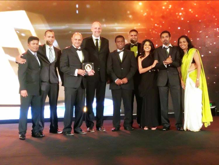 The BBDO Lanka team with their Agency of the Year award