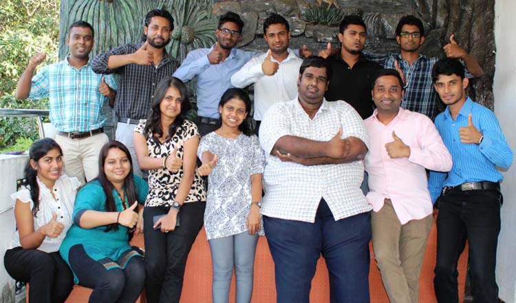The IT and Marketing Team with Thushan Shanmugarajah, Director Marketing, findmyfare.com