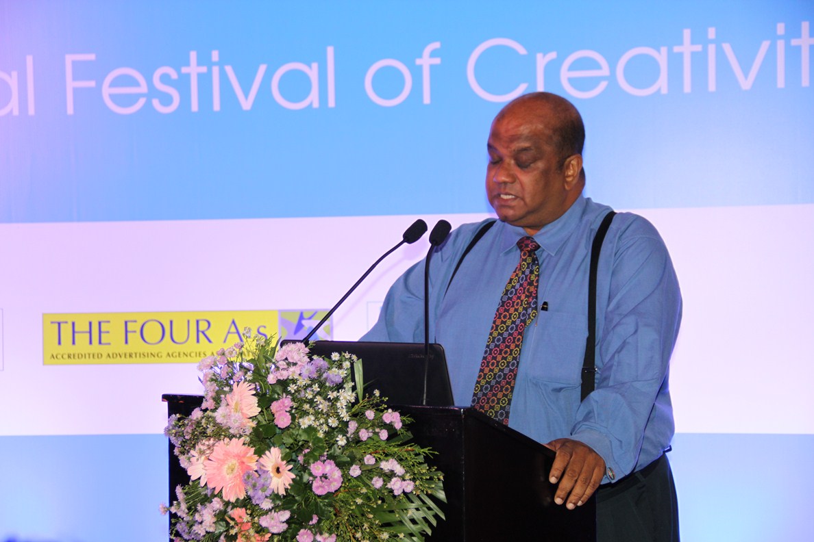 Pic 1 – Ranil de Silva – Representative for the Cannes Lions in Sri Lanka addressing gathering