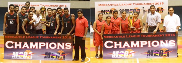 PHOTO – Commercial Credit’s Men’s and Women’s teams emerge Mercantile Basketball champs