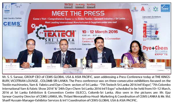 Textech Sri Lanka Press Con.-Picture with picture