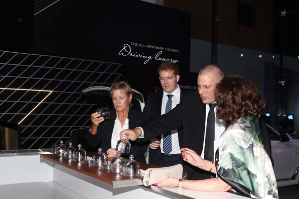 The Scent Bar where invitees experienced the fragrances available in the ambient air package