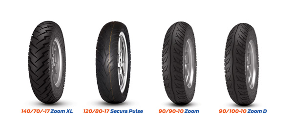 New motorcycle tyres