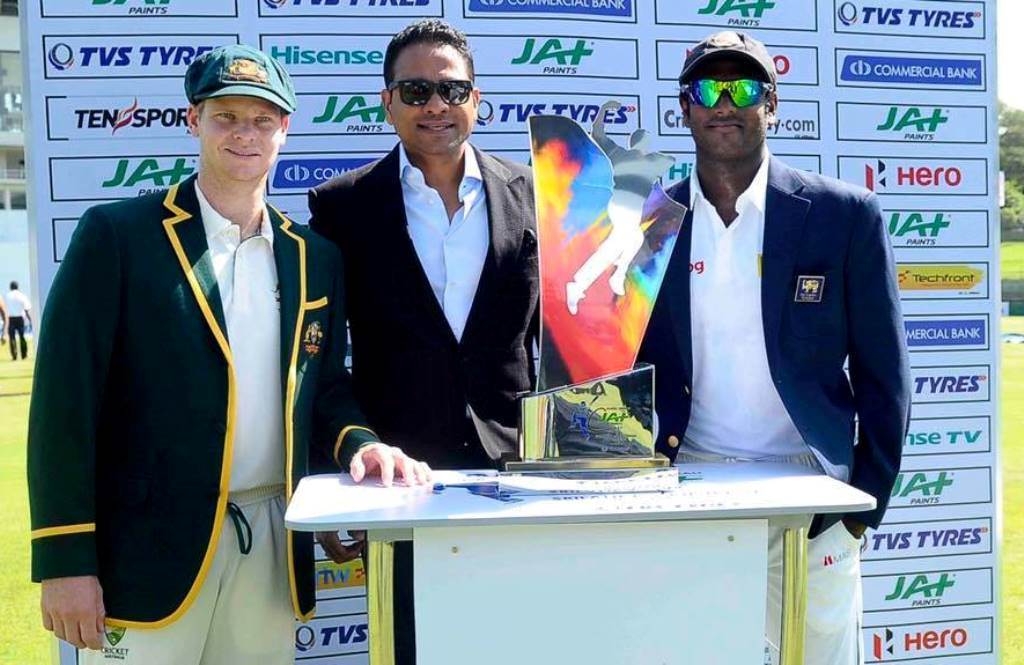 PHOTO – JAT Holdings adds colour to Sri Lanka Australia Test as Title Sponsor with JAT Paints Cup