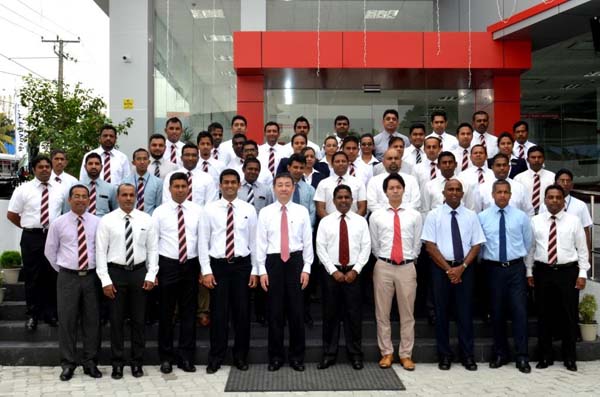 Top Management of Toyota Lanka and Body and Paint Staff