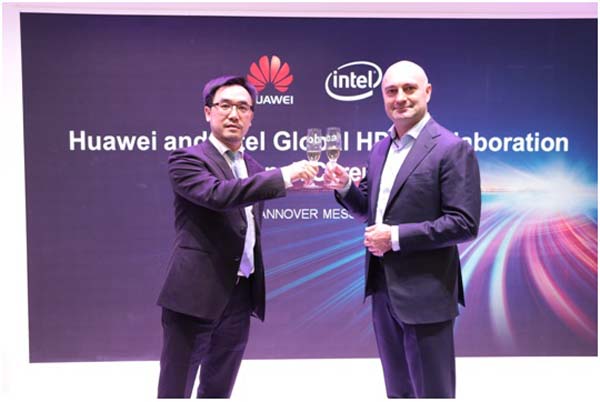 Huawei and Intel at collaboration launch ceremony at Hannover Messe 2017