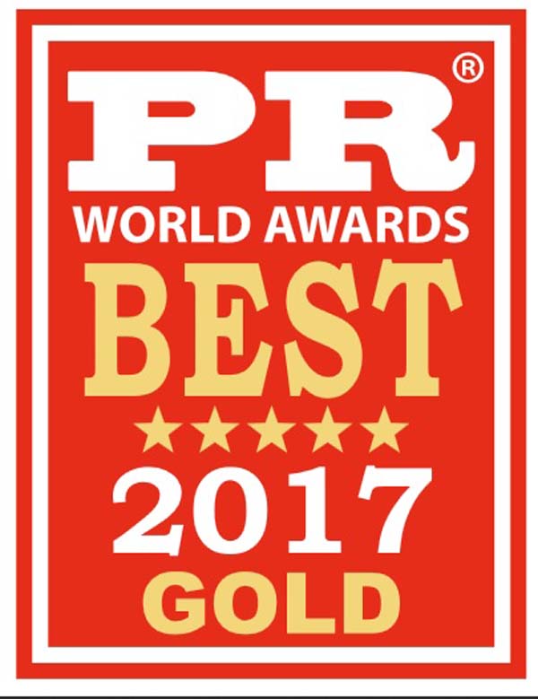 PR World Awards Best Gold 2017