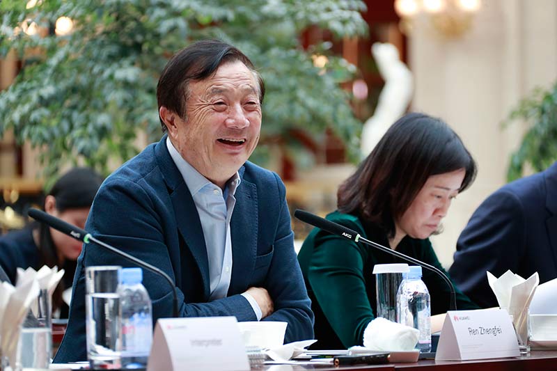 Huawei-Founder-and-CEO-Ren-Zhengfei-speaking-to-reporters
