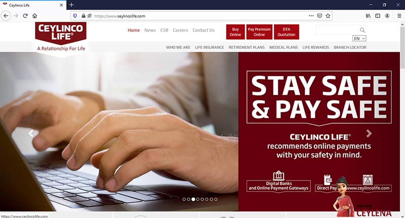 Ceylinco-Life-home-page