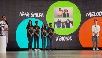 Team Nana Shilpa at the competition